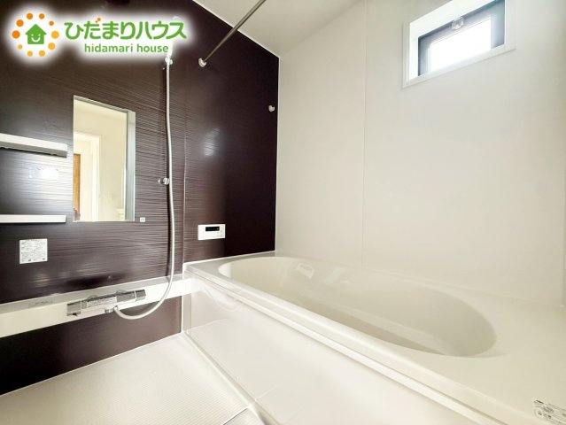 ひたちなか市東石川1期　新築戸建の浴室|大人が足を伸ばしても十分な広さ！一人でゆっくりくつろぐ時間も大切です！