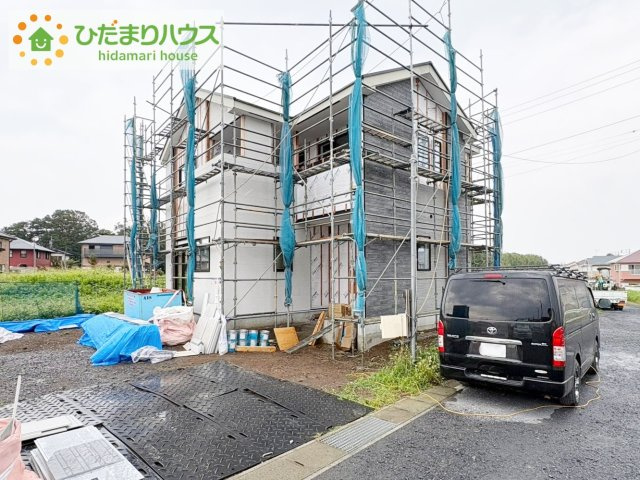 ひたちなか市東石川1期　新築戸建の外観|デザイナーズのようなお洒落な外観です(^^♪