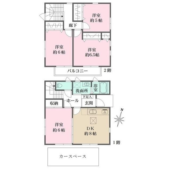 【間取り】 | 若宮一丁目戸建　Ａ棟