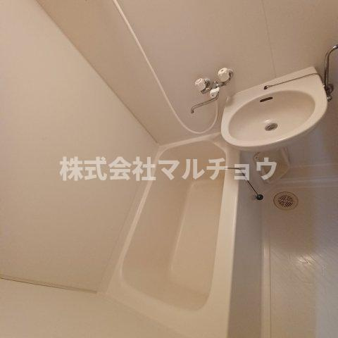 恵ハイツの洗面所|ゆったりとスペースのある洗面所