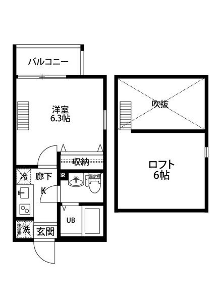 サザンフロント六町の間取り