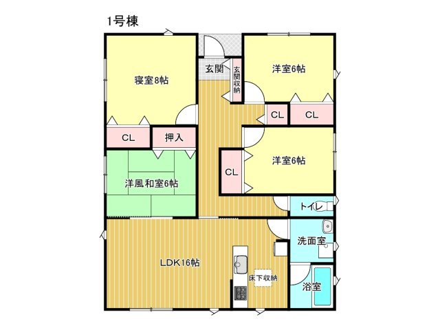 亀山市太岡寺町《1号棟》の間取り