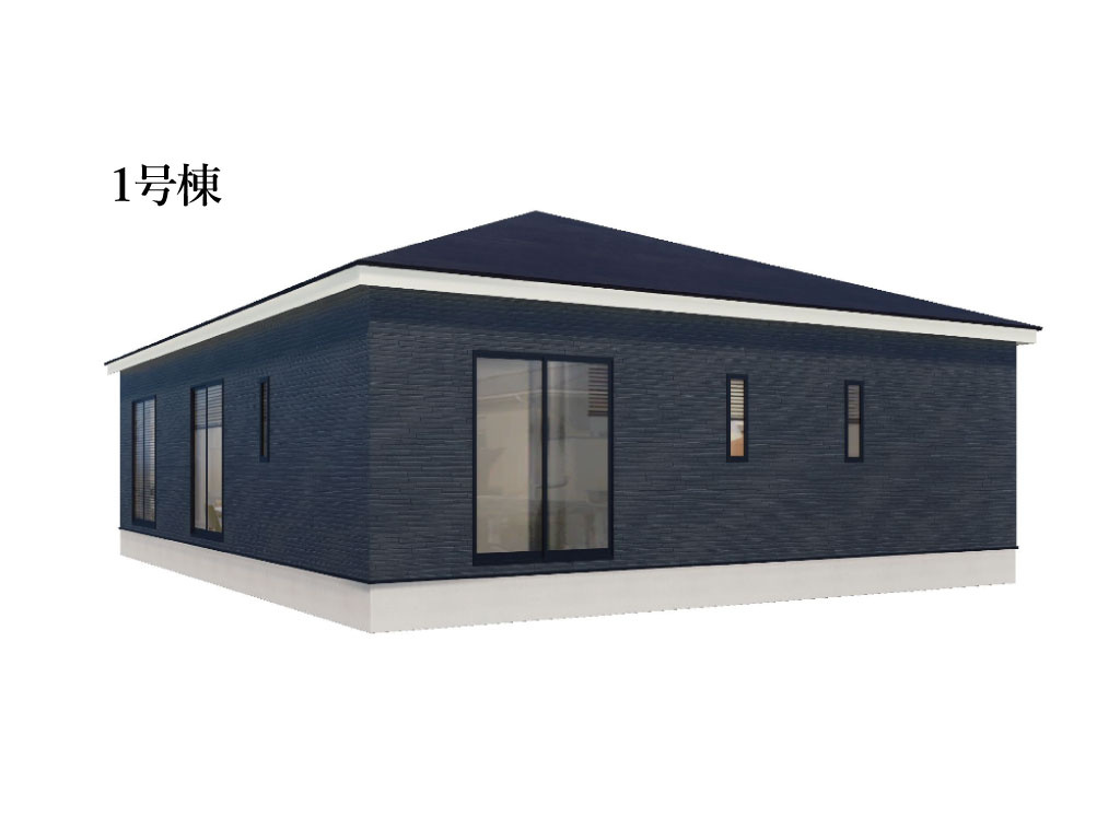 亀山市太岡寺町《1号棟》の外観パース|外観パース