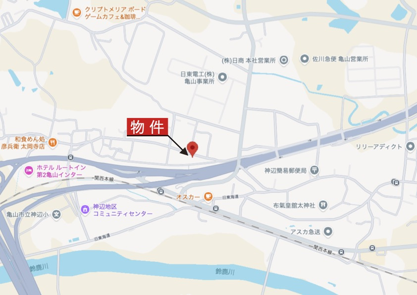 亀山市太岡寺町《1号棟》の地図|広域Map