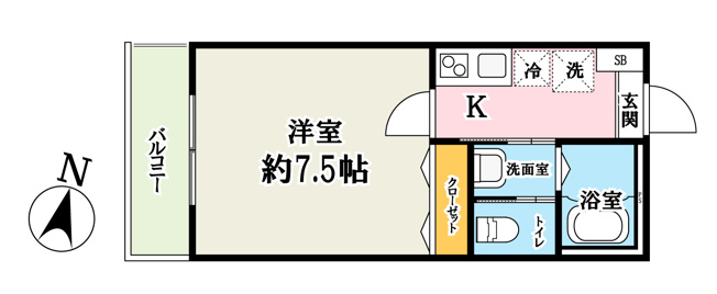 【間取り】 | (仮称)キャメル宮原16