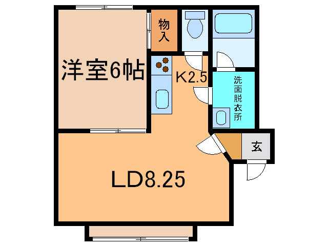 マジェスタ宝来の間取り