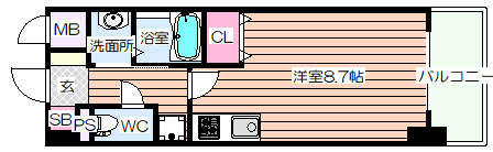 【間取り】 | ウィスタリア新北野