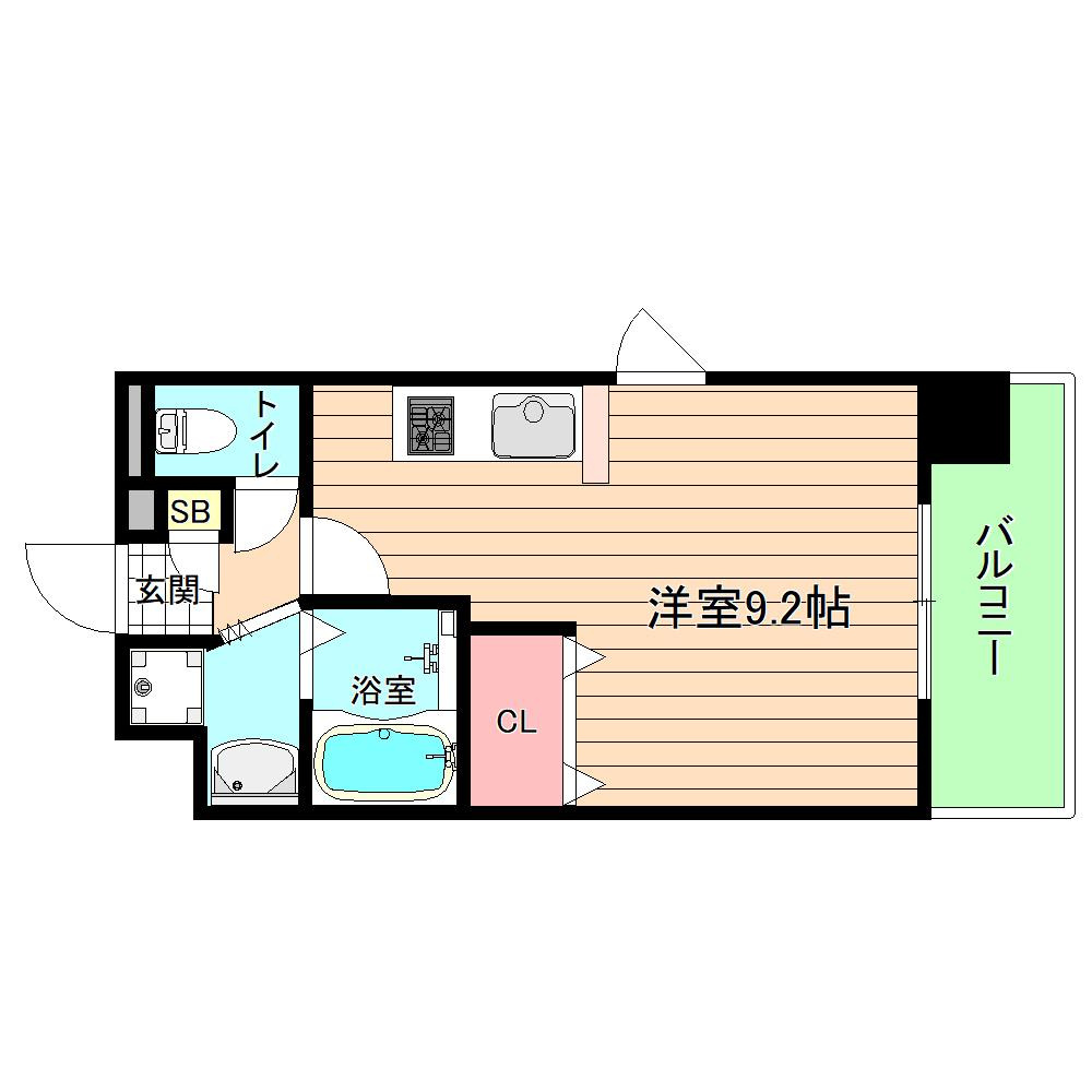 大阪市都島区都島本通４丁目の賃貸マンションの間取り