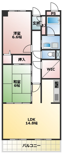 セゾン・エスポワールの間取り