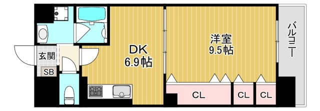 【間取り】 | レジディア城北公園通（旧名称：サムティ城北公園通）