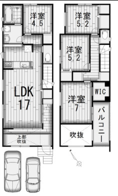QLAZO柏市塚崎戸建　1号棟の間取り