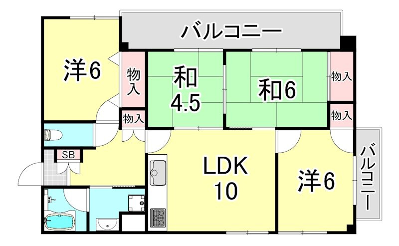 パープルツィン園田の間取り