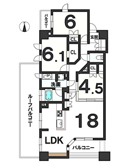  | ルーフバルコニーで夜景を楽しむ【シティハウス丸の内サウスコート】丸の内小学校・丸の内中学校