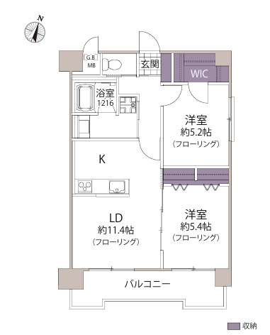 【間取り】 | 朝日プラザ博多☆仲介手数料無料☆