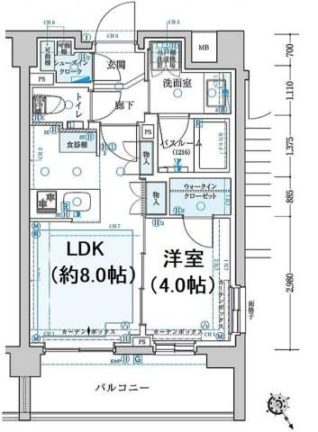 クリオラベルヴィ王子の間取り