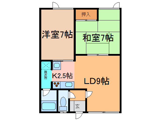 コーポ１７１の間取り