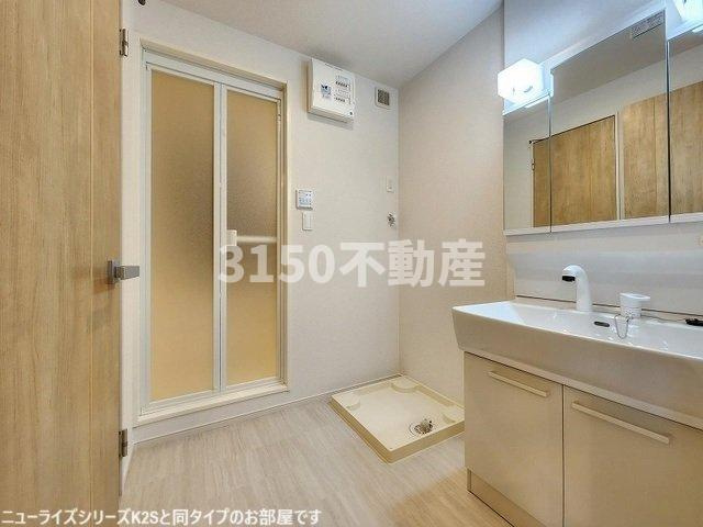 サニーハウスⅤの洗面所|広い洗面スペース