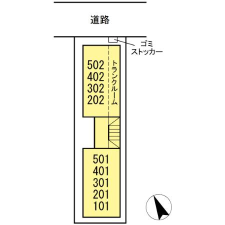 リーフ南砂の区画図