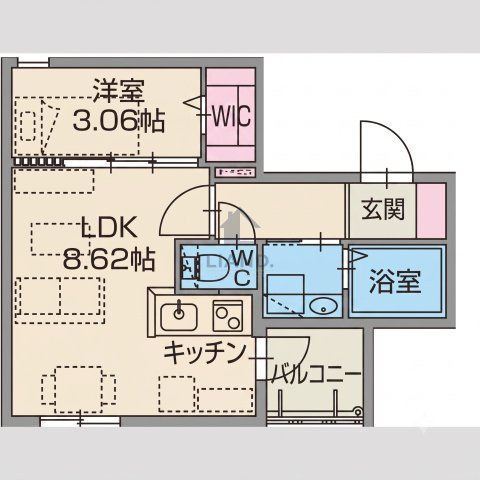 ラクラス南福岡south　那珂南小学校区の間取り|Alivis南福岡south