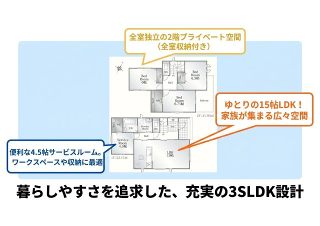 北番町 新築住宅の間取り