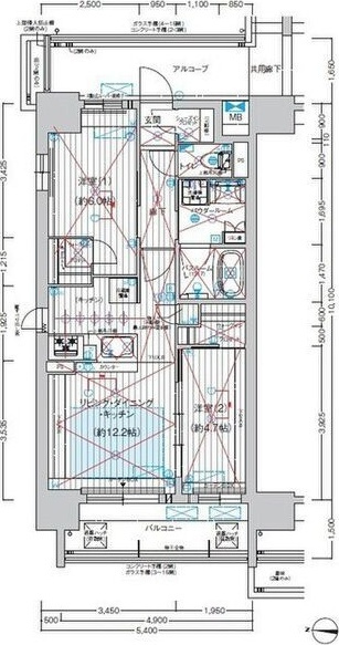 プレサンス　レイズ　桜山　EASTの間取り