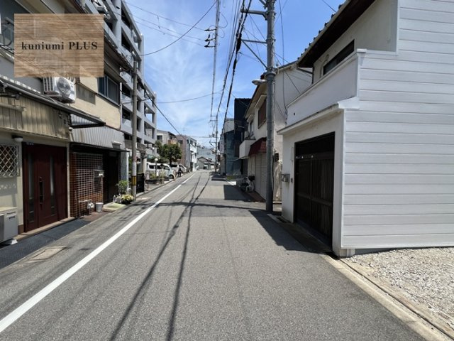 大阪市旭区清水3丁目の前面道路含む現地写真