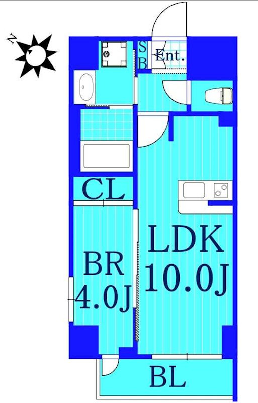ヨコハマシギョウBLDの間取り