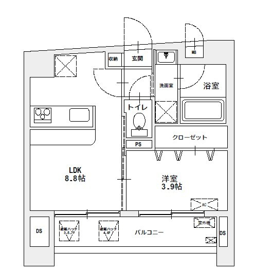 MAJESTIC千葉みなとの間取り