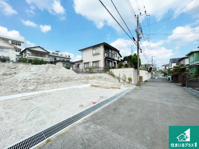 神戸市須磨区白川台　第5期　新築一戸建ての前面道路含む現地写真|周辺は落ち着いた街並みの住宅地！子育てがしやすい住環境です！まだ未完成ですが、現地でしかわからない事もございます。是非一度ご覧ください。