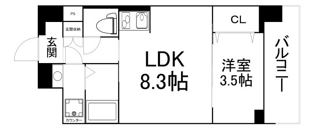 【間取り】 | ファーストフィオーレ玉造グレイス