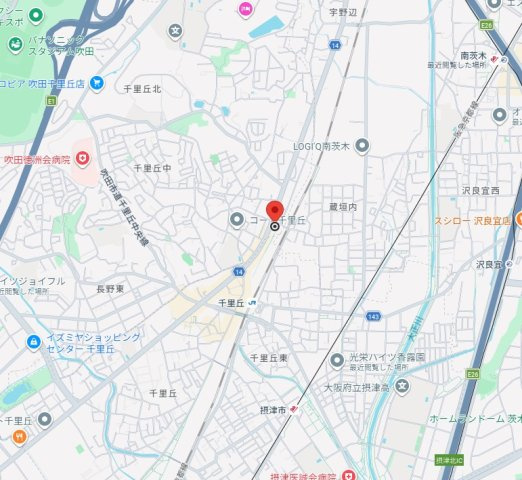 アライブ千里丘の地図