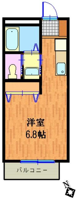 稲城市矢野口のアパートの間取り