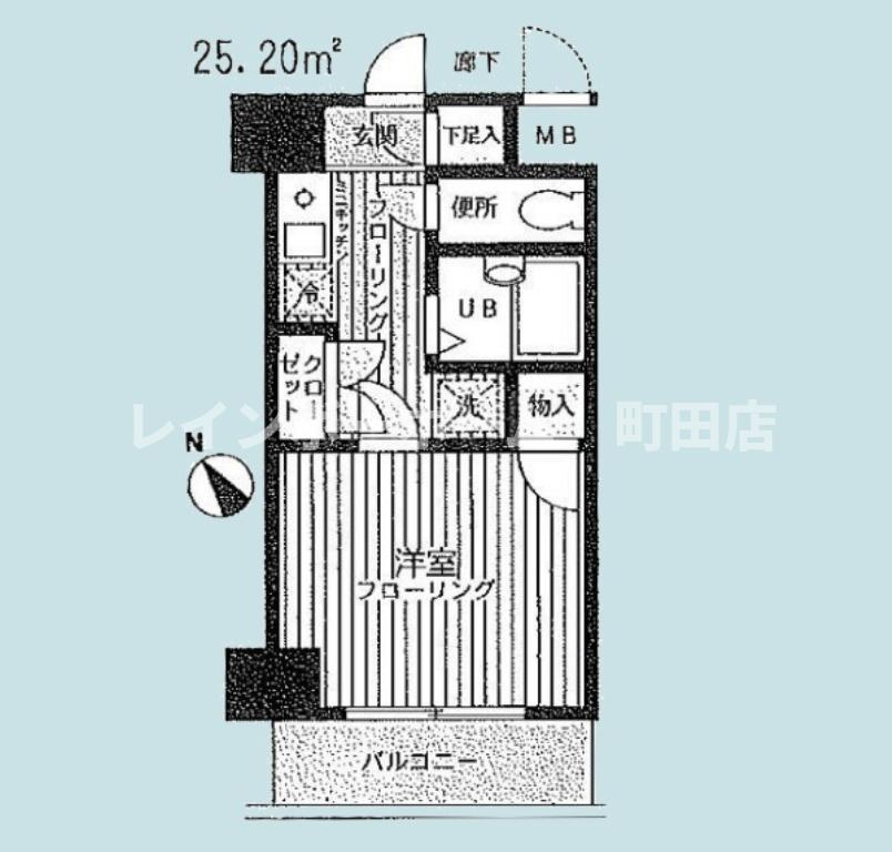 リシェール町田※初期費用分割後払いサービス利用可能物件の間取り