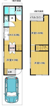 枚方市東船橋テラスの間取り