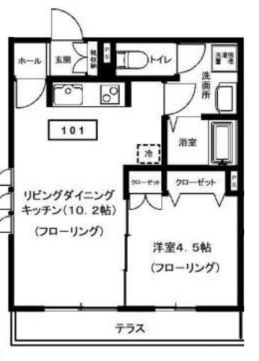 ホワイトヒルズ国立 の間取り