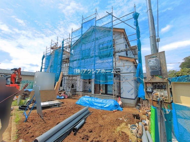所沢市上安松・全2棟　新築一戸建　1号棟　～収納充実～の外観|現地　2026年8月21日撮影