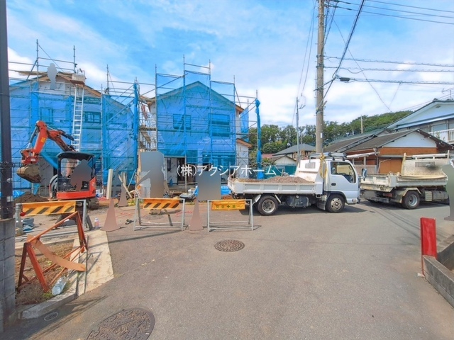 所沢市上安松・全2棟　新築一戸建　1号棟　～収納充実～の前面道路含む現地写真|現地　2026年8月21日撮影