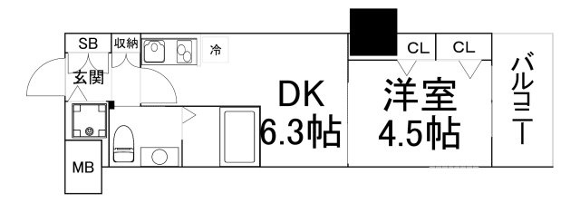 【間取り】 | TLRレジデンス本町WEST