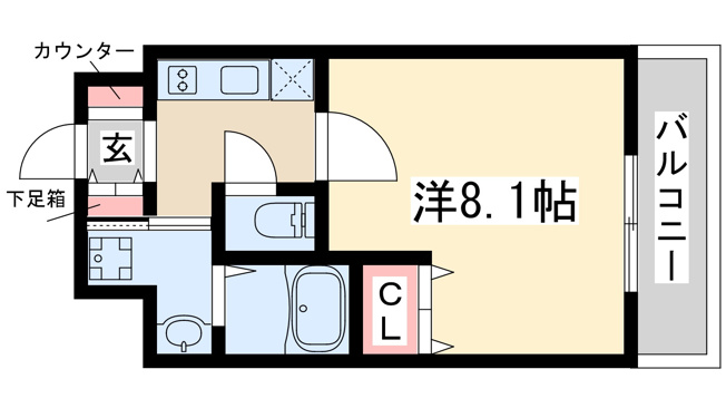 【間取り】 | プレサンス大阪江坂