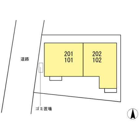 フローラ小金井の区画図