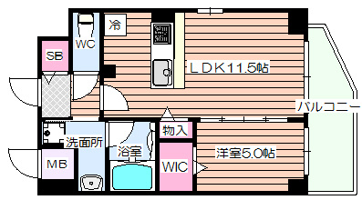 【間取り】 | ルアナ北梅田