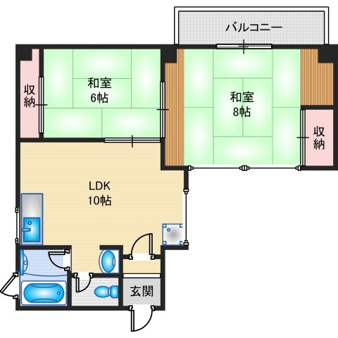 【間取り】 | シャトー春日第一マンション