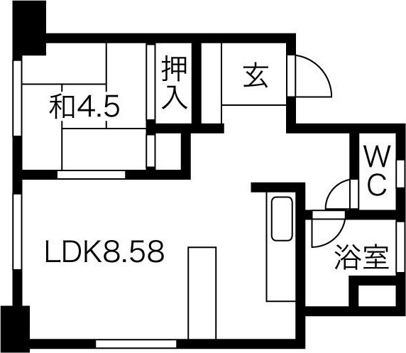 池下ウエストマンションの間取り