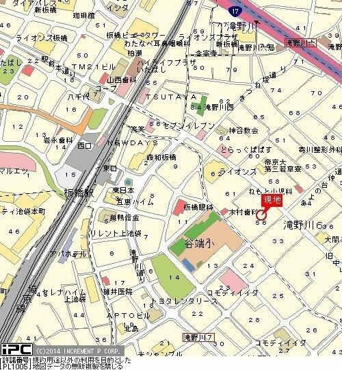 エルフラット板橋の地図