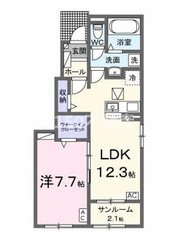 サニーハウスⅥの間取り