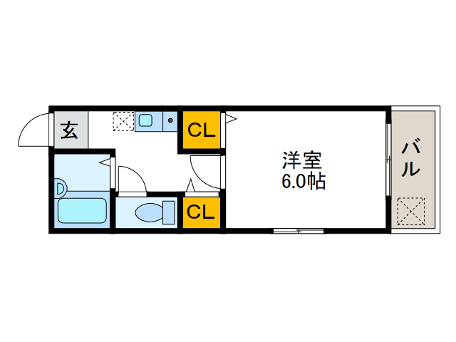 アドラブール西大阪の間取り