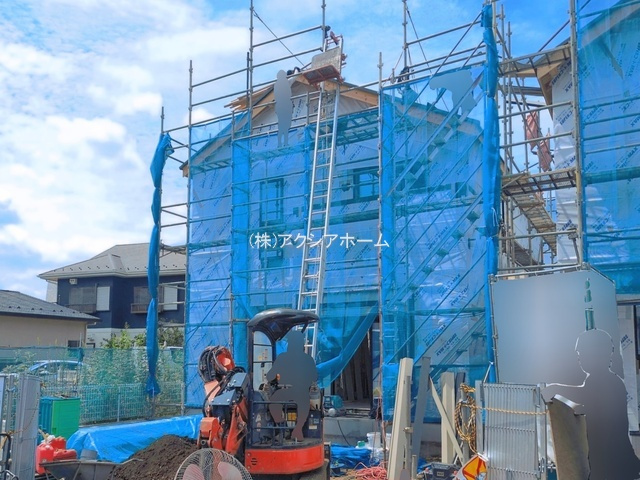 所沢市上安松・全2棟　新築一戸建　2号棟　～収納充実～の外観|現地写真（2026年8月21日撮影）
