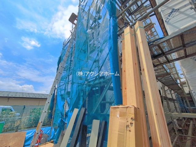 所沢市上安松・全2棟　新築一戸建　2号棟　～収納充実～の外観|現地写真（2026年8月21日撮影）