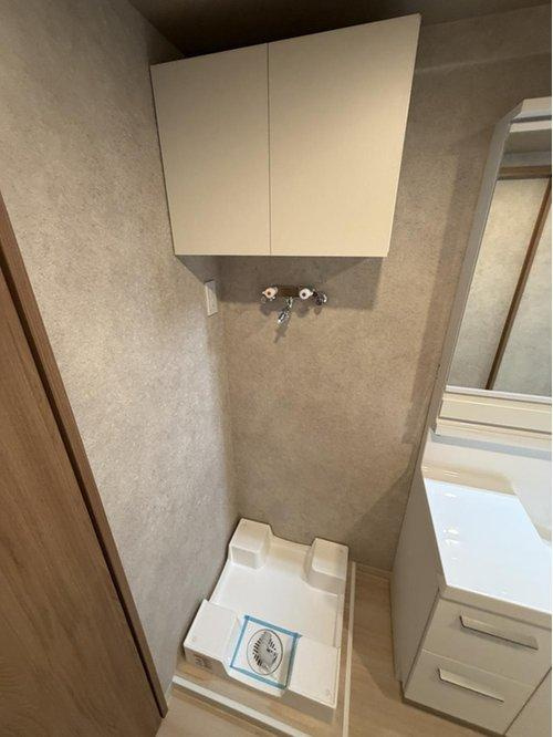 府中市宮町１丁目の中古マンションの洗面所|洗濯機置場