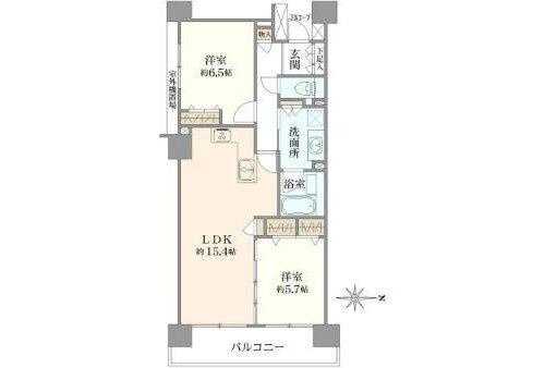 府中市宮町１丁目の中古マンションの間取り